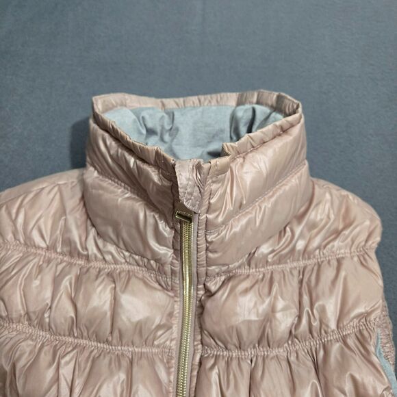 Calvin Klein Performance Women M Pink Premium Duck Down Puffer Vest Full Zip - Picture 3 of 15